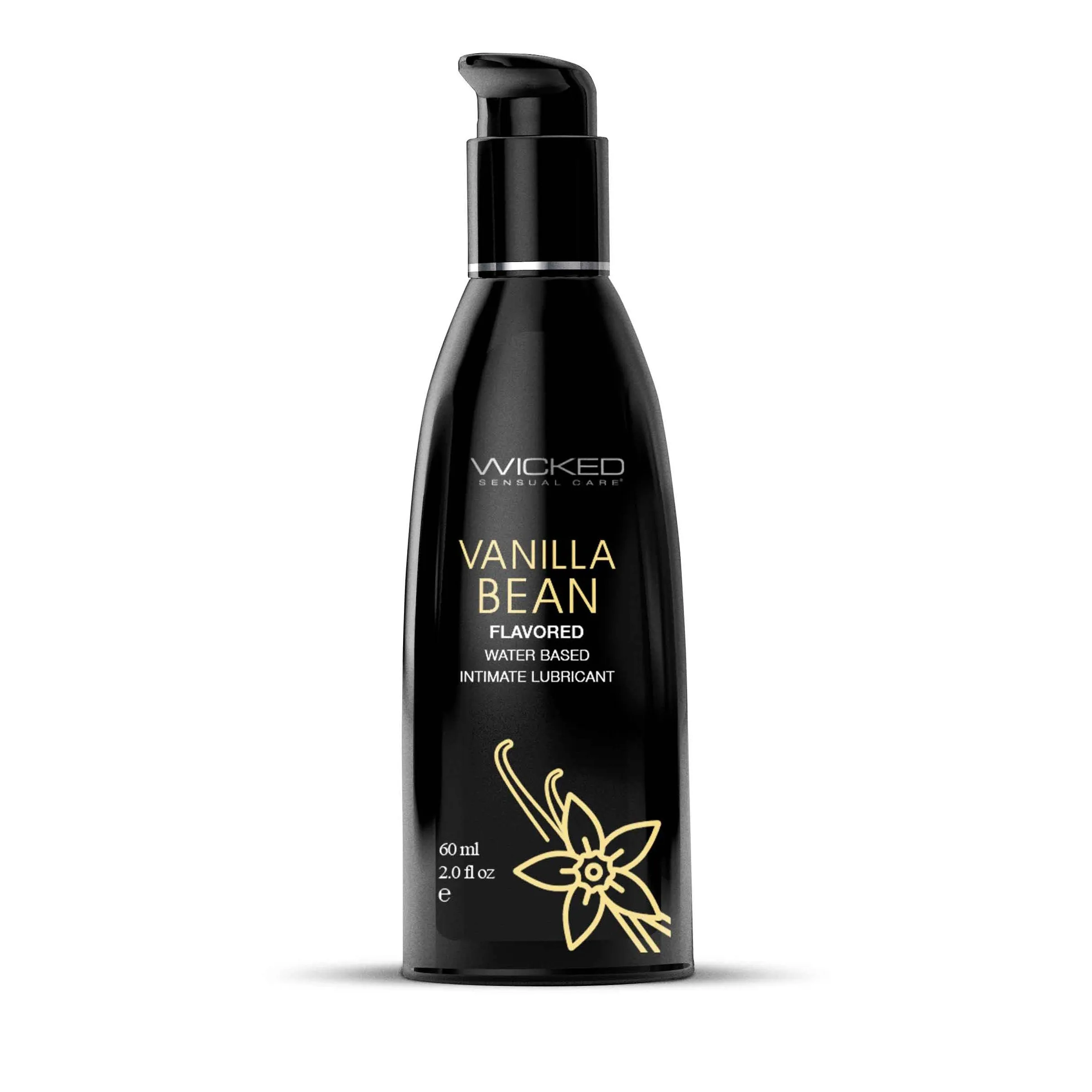 Aqua Vanilla Bean Flavored Water-Based Intimate Lubricant 2 Oz.