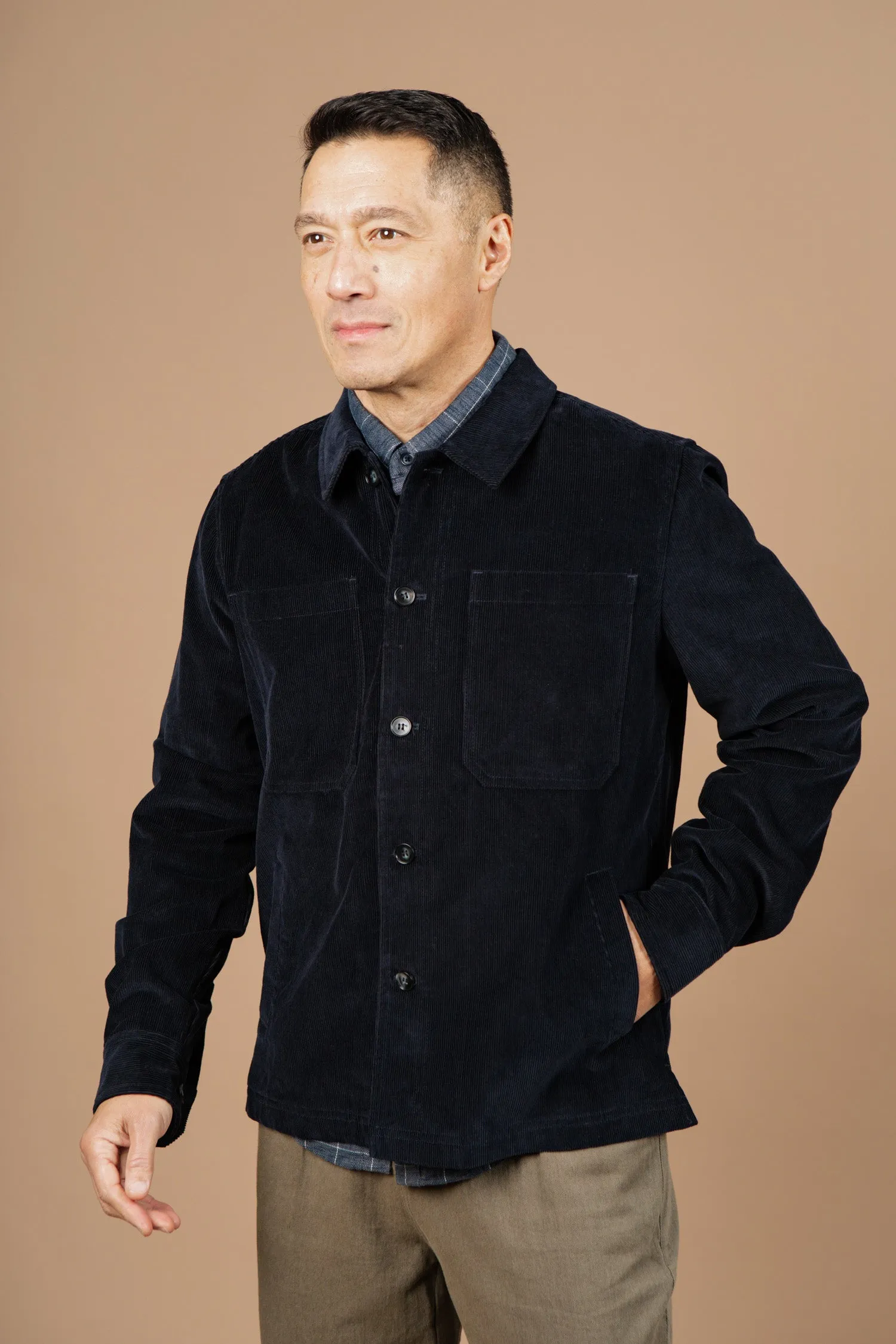 Banks Shirt Jacket / Midnight Blue Corduroy