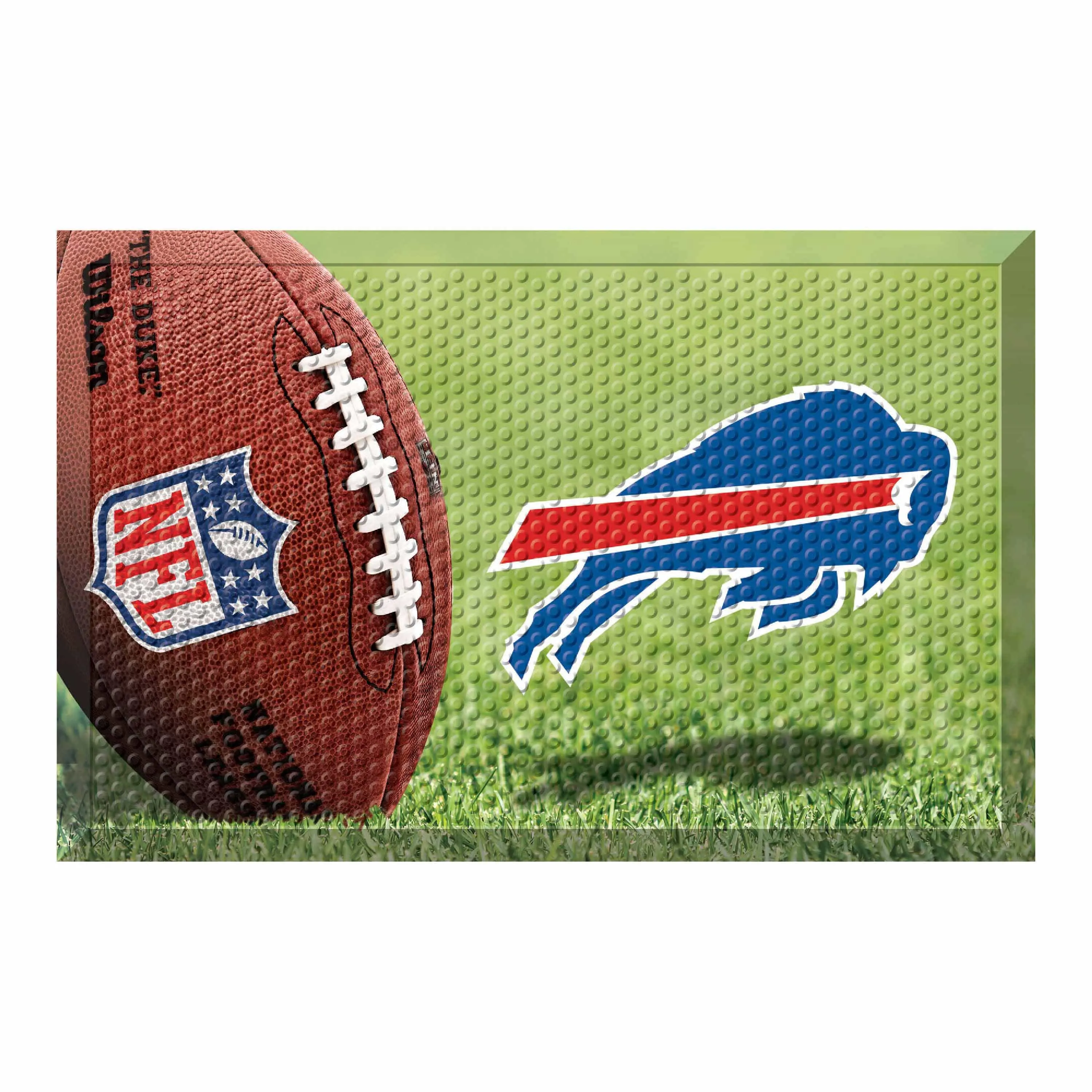 Buffalo Bills Rubber Scraper Door Mat