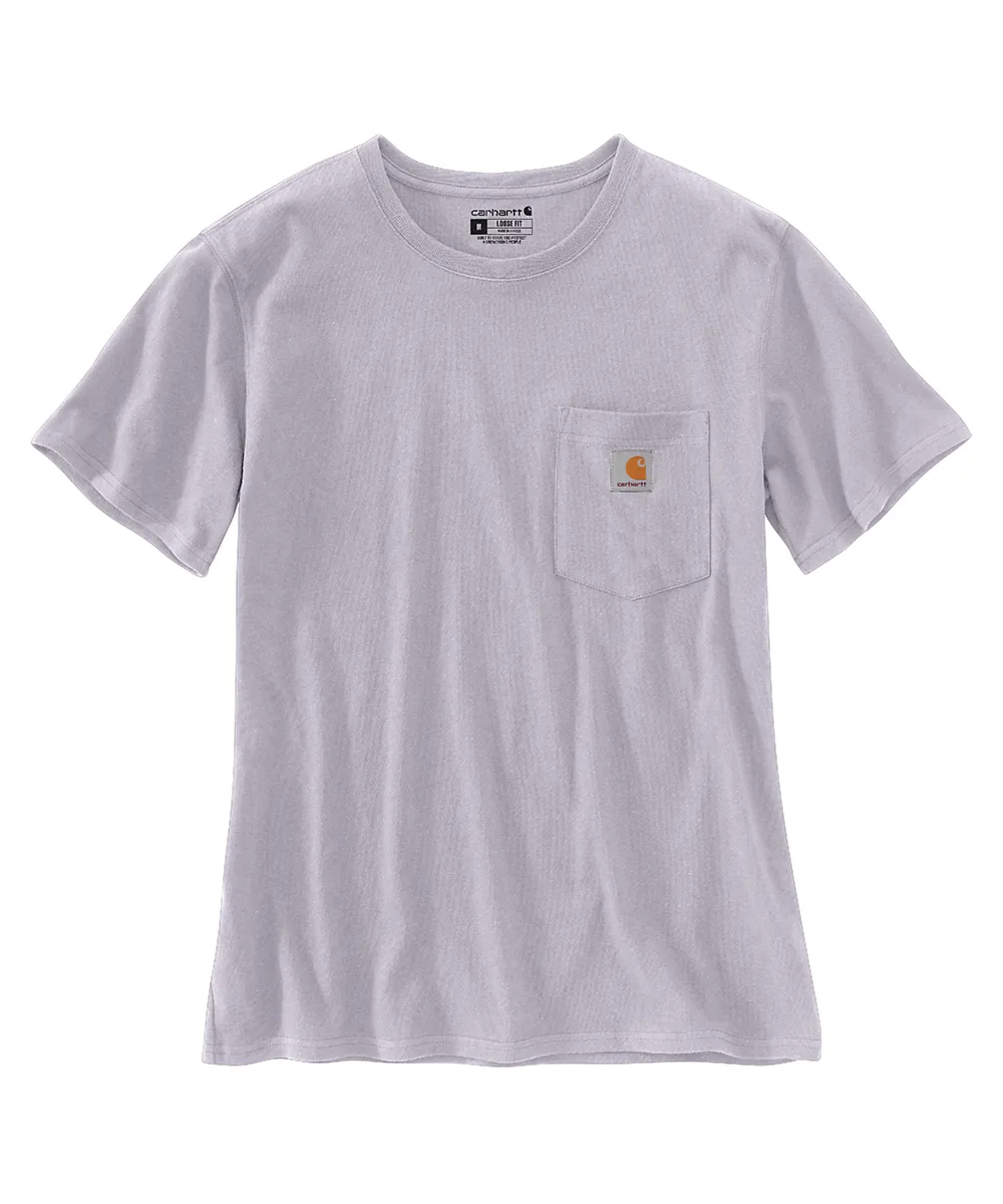 Carhartt Women’s WK87 Short Sleeve Pocket T-Shirt - Lilac Haze