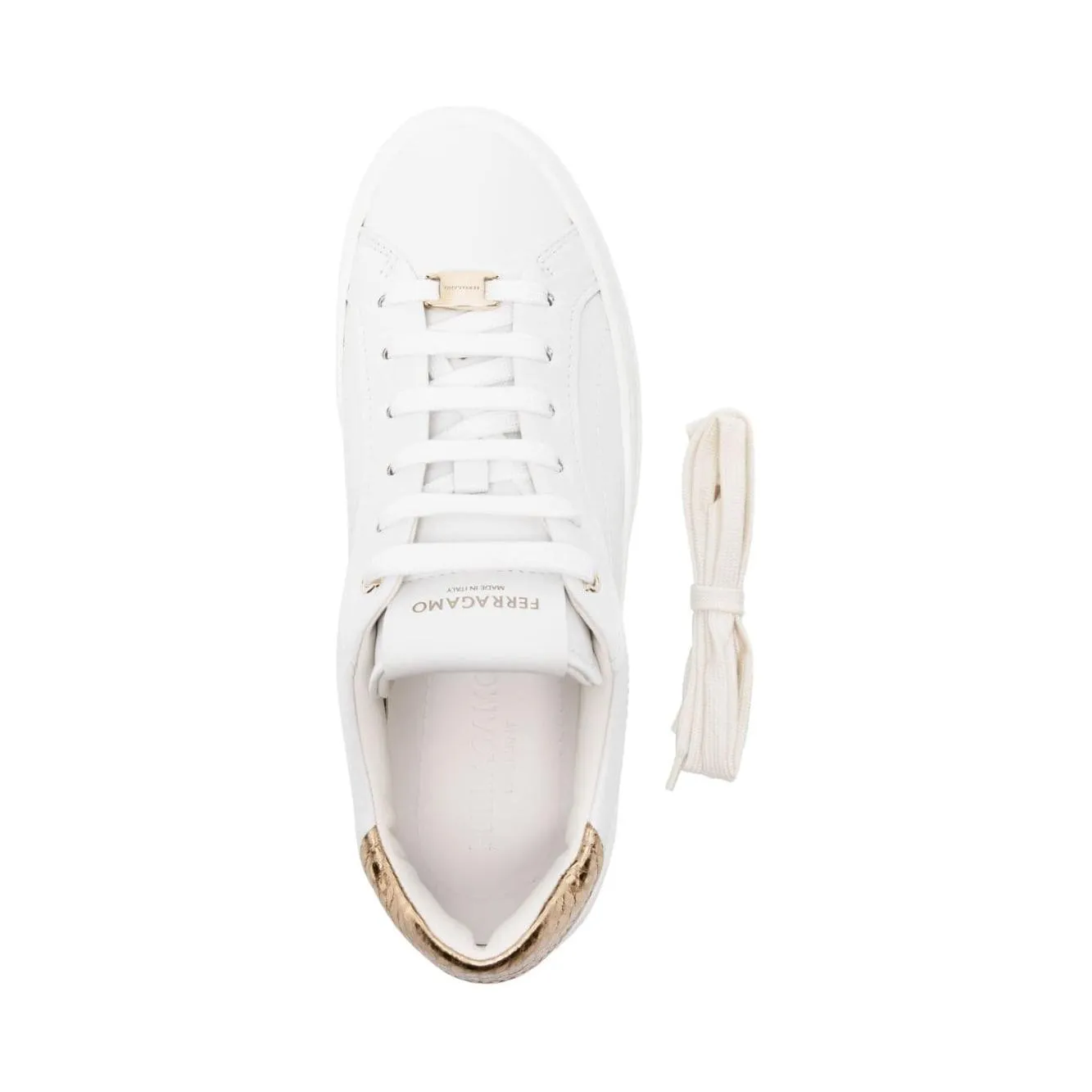 Ferragamo calf leather Sneakers White