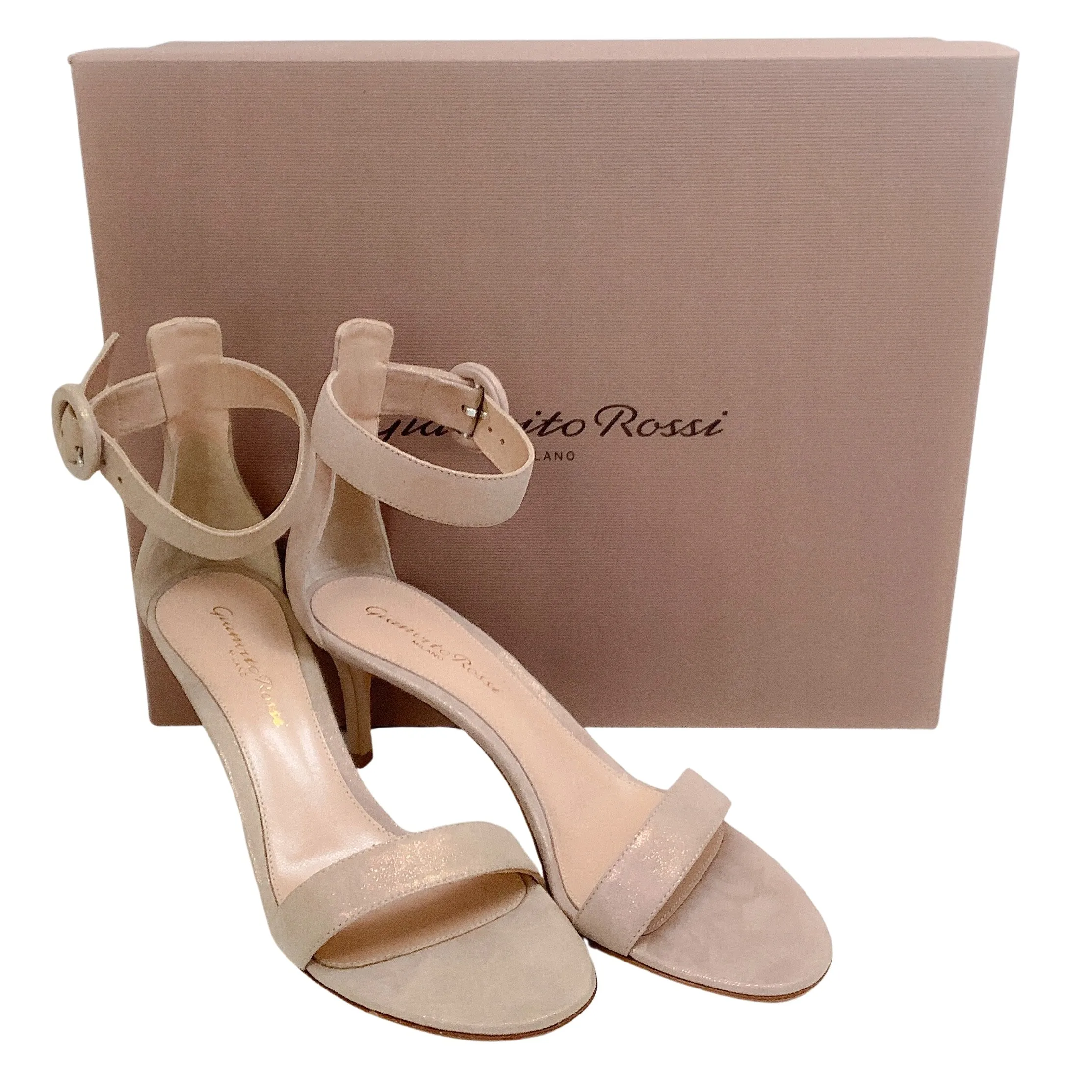 Gianvito Rossi Oil Rosa Portofino 70 Sandals