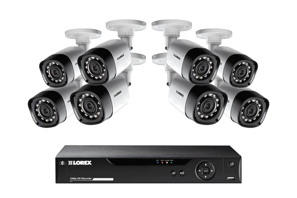 HD 720p Camera System with 8 Cameras and DVR