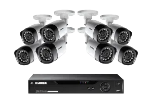 HD 720p Camera System with 8 Cameras and DVR