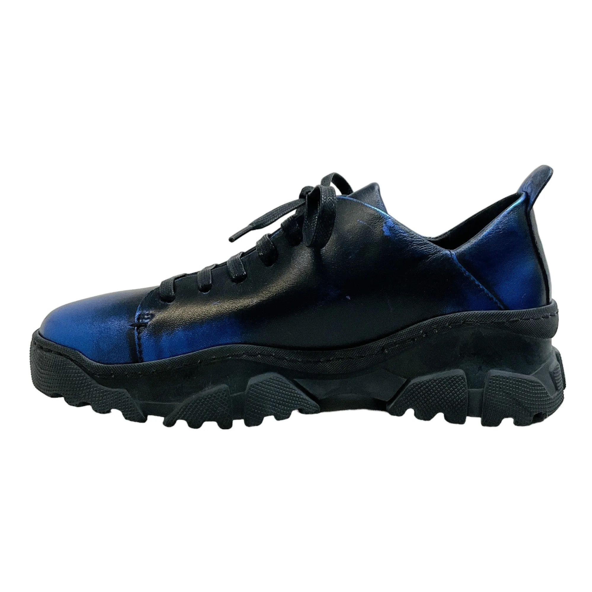 Henry Beguelin Metallic Blue Elletrico Sneakers