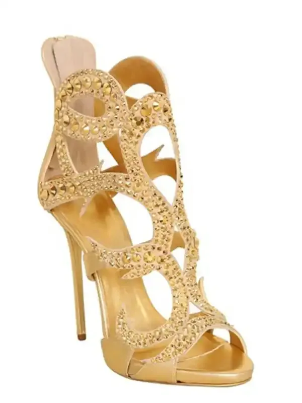 Luxury High Heel Sandals, Women’s Thin Heel Sandals.