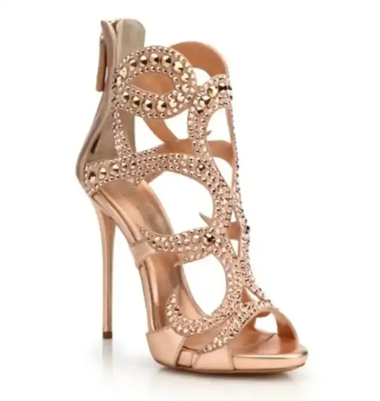 Luxury High Heel Sandals, Women’s Thin Heel Sandals.