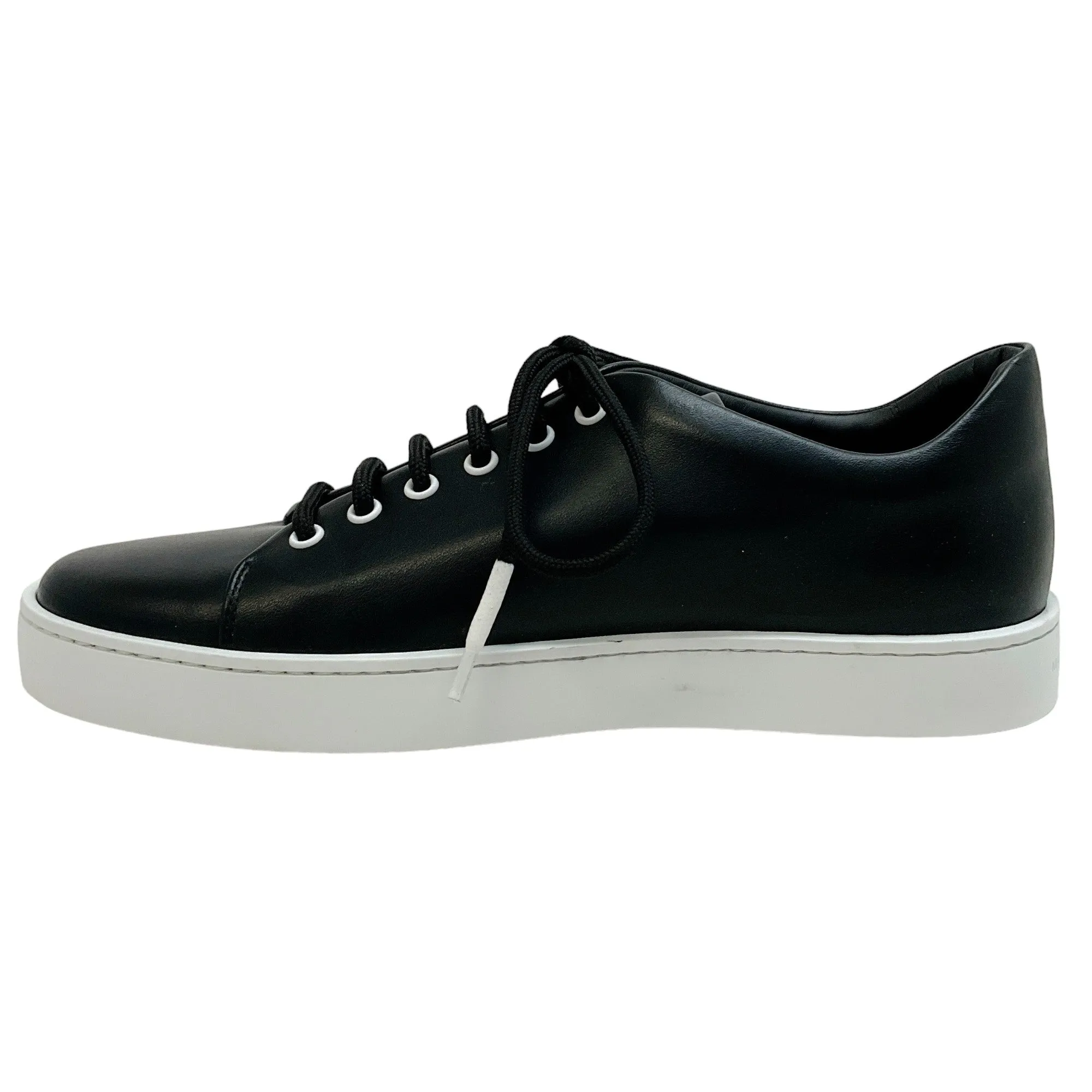 Manolo Blahnik Black Leather Semanada Sneakers