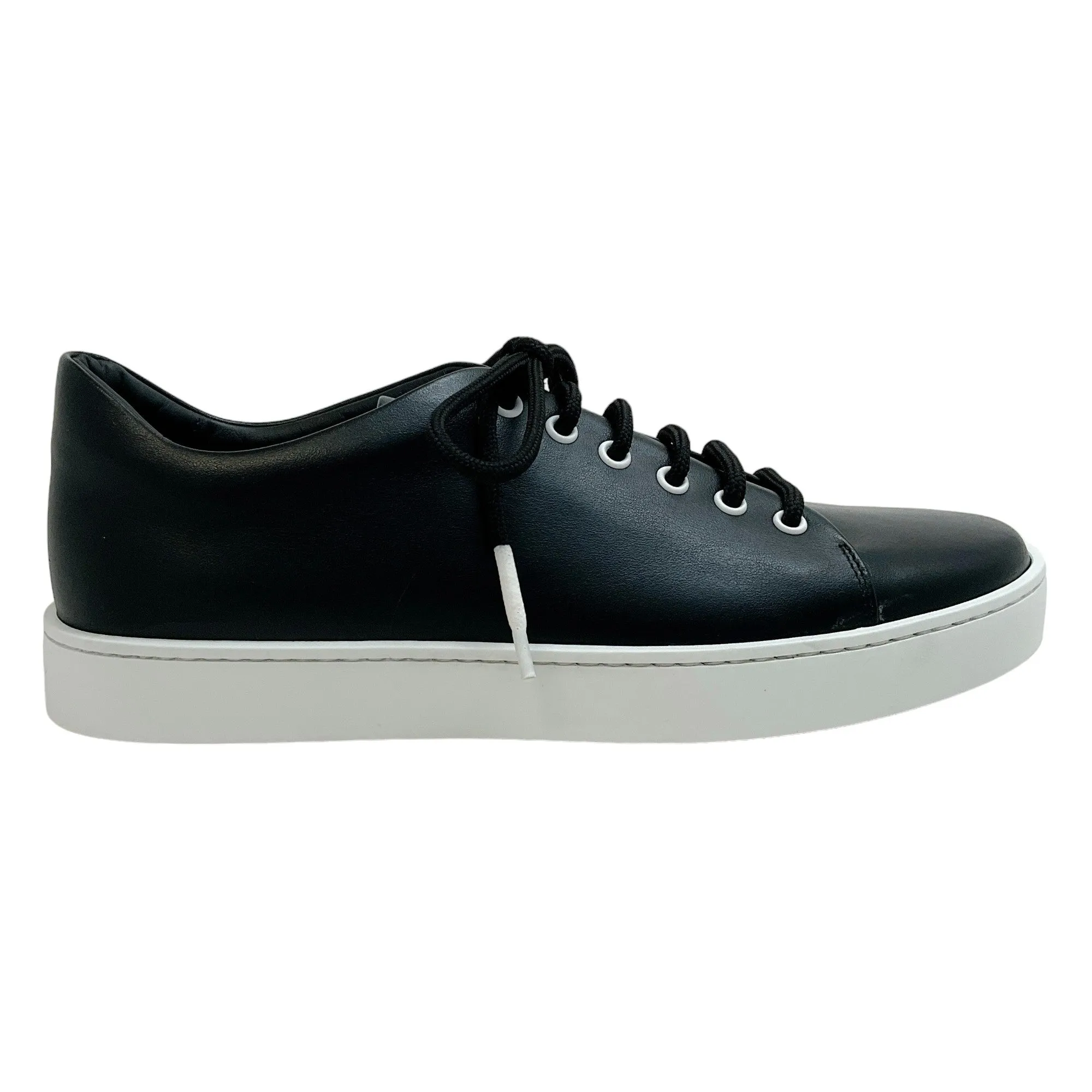 Manolo Blahnik Black Leather Semanada Sneakers