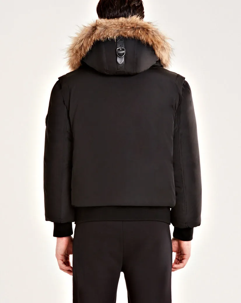 MENS RUDSAK STEPHAN BLACK/NATURAL FUR