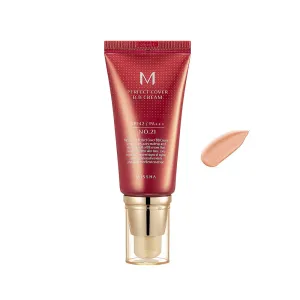 MISSHA M Perfect Cover BB Cream SPF 42 PA    (No.21 Light Beige) 谜尚 大红BB霜 (No.21 浅米色) 50ml