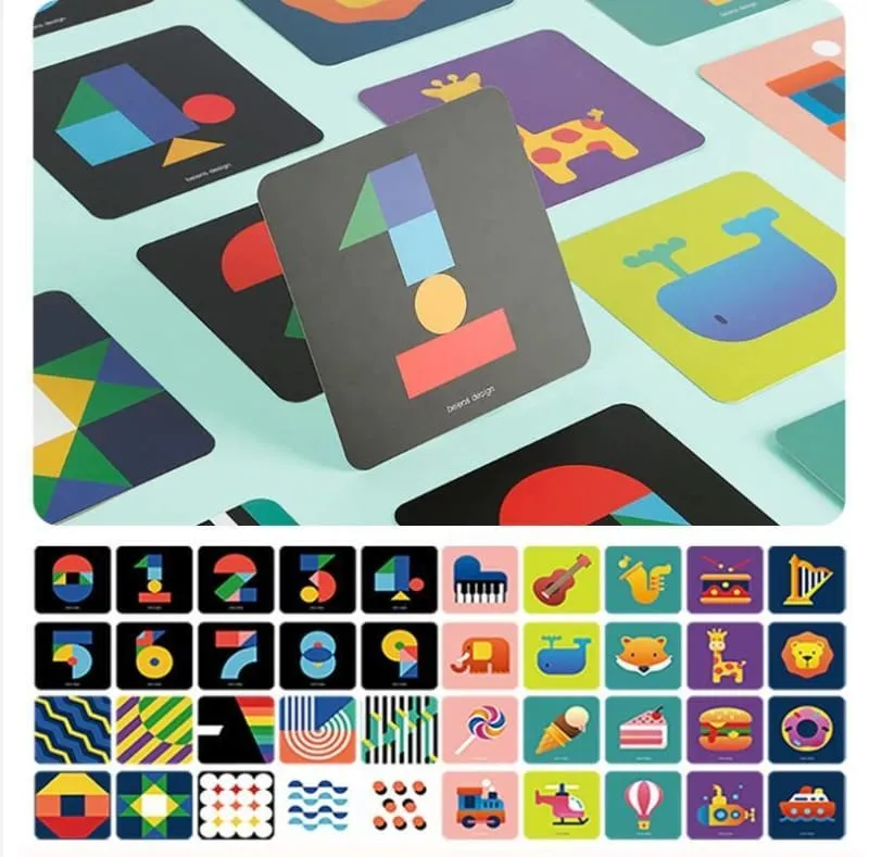 Montessori Visual Learning Cards Set