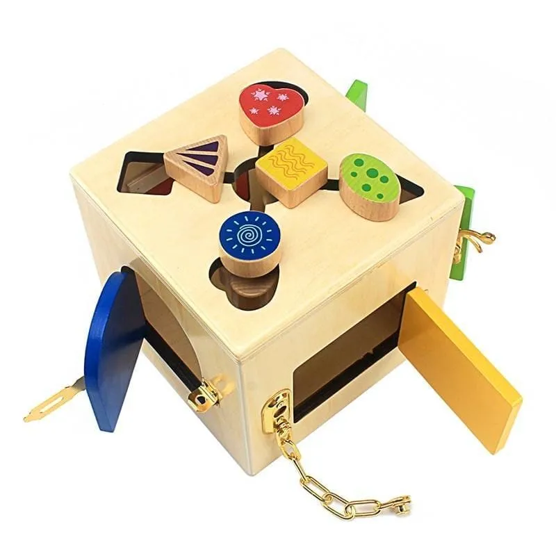 Multifunction Wooden Lock Box