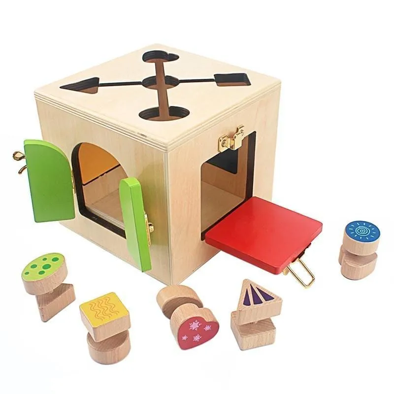 Multifunction Wooden Lock Box