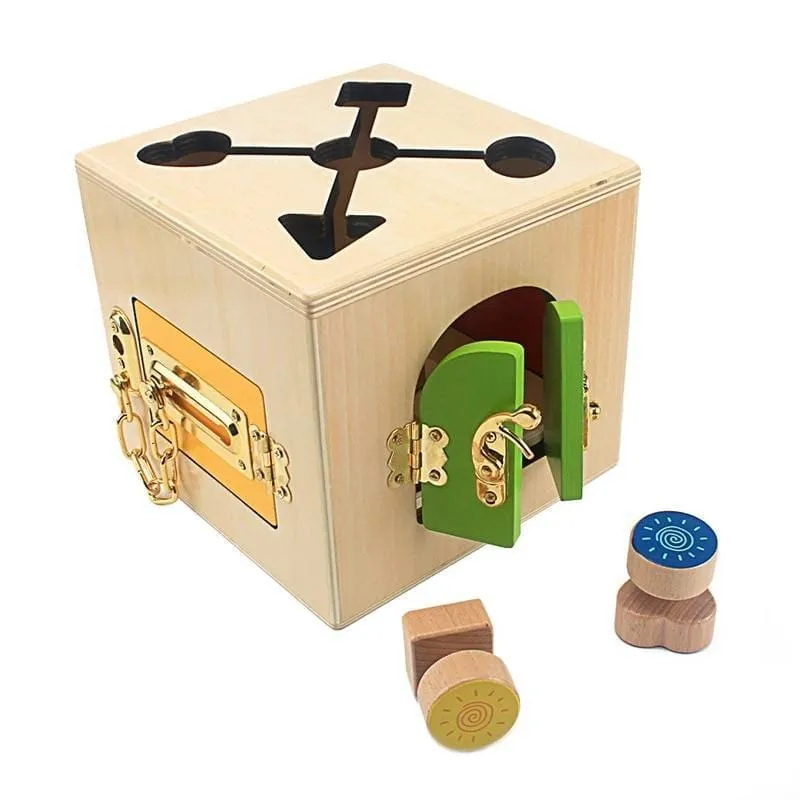 Multifunction Wooden Lock Box