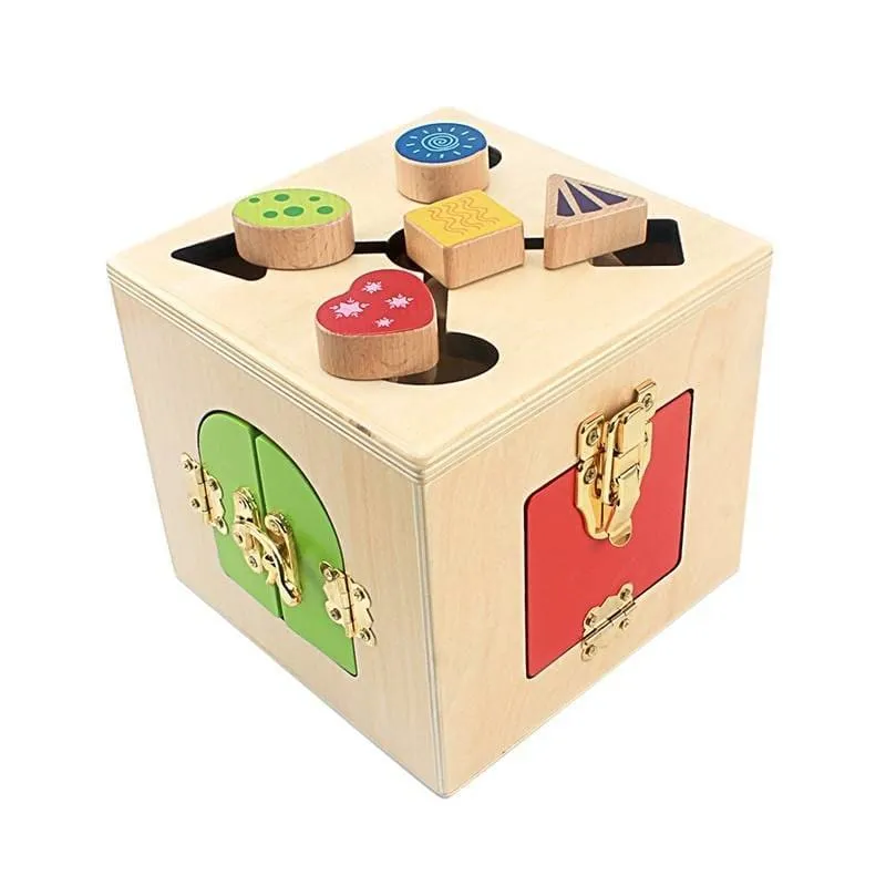 Multifunction Wooden Lock Box