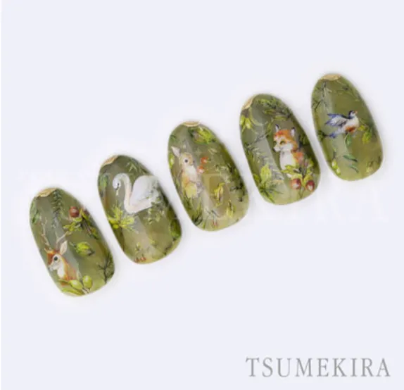 Nail Stickers - Green Forest