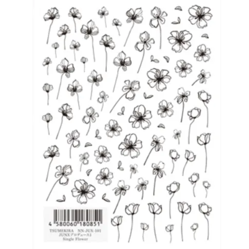 Nail Stickers - Single Flower