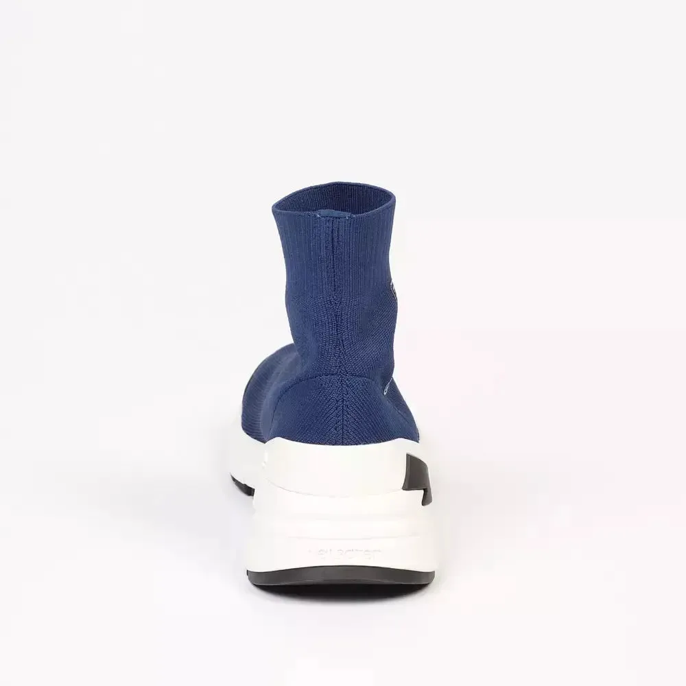 Neil Barrett Electric Bolt Sock Sneakers in Blue