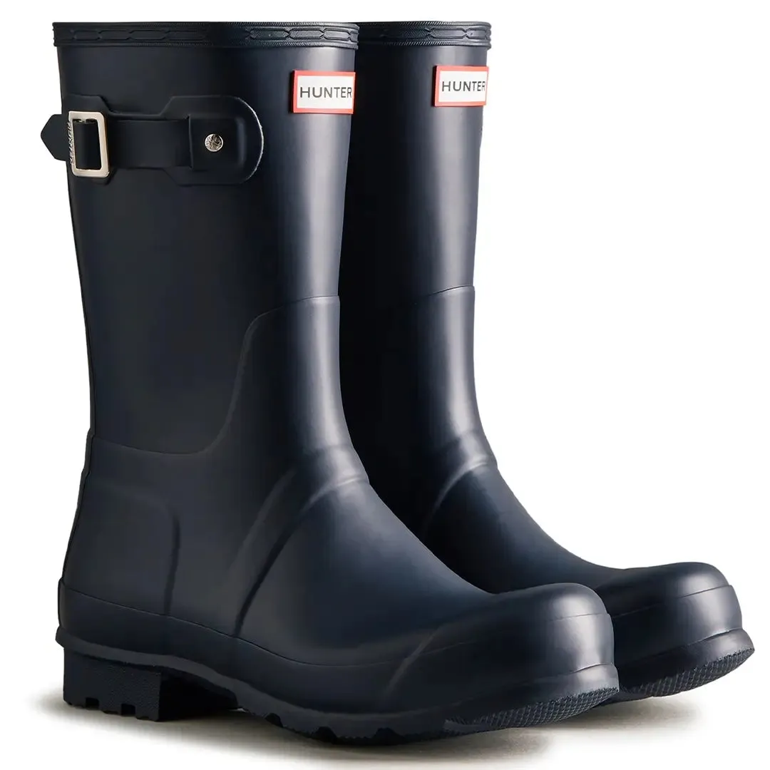 Original Short Men's Wellington Boots - Navy by Hunter