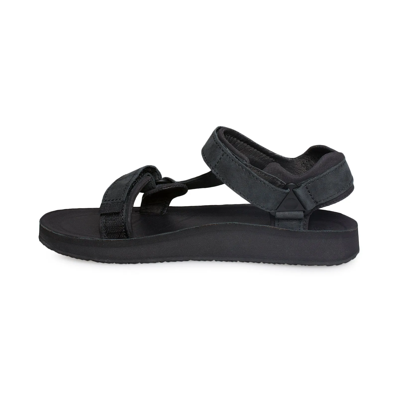 Teva Original Universal Premier Leather Midnight Black Sandals - Women's