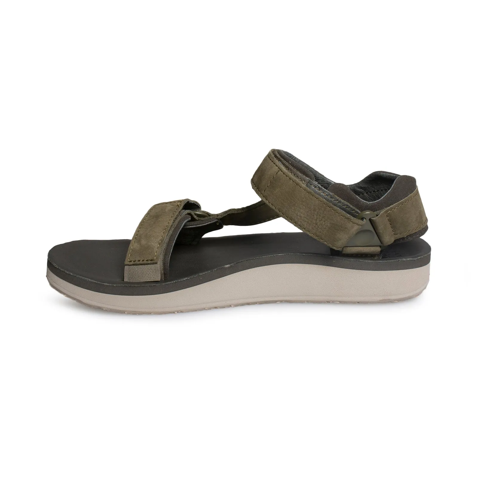 TEVA Original Universal Premier Leather Olive Sandals - Men's