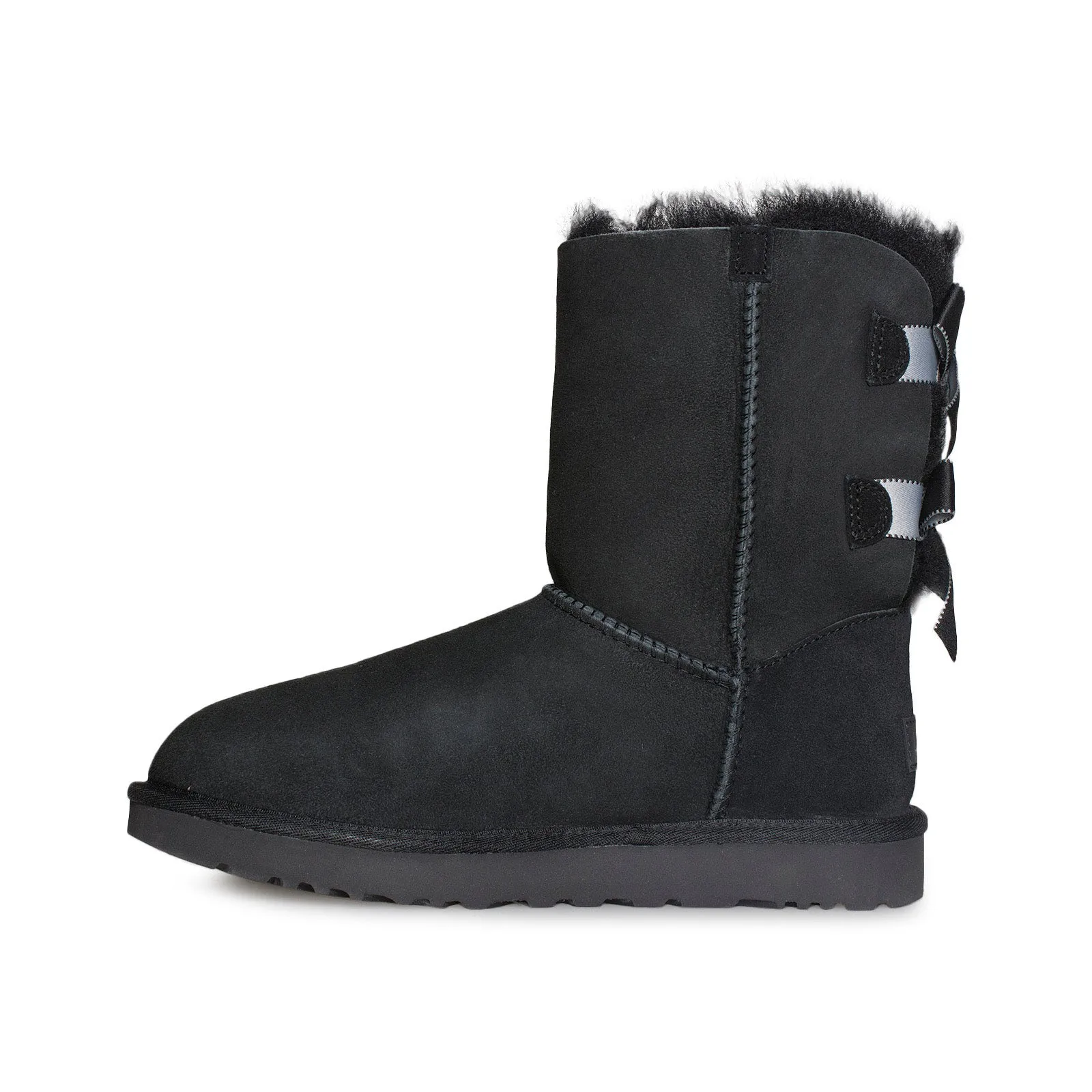 UGG Bailey Bow II Shimmer Black Boots - Women's