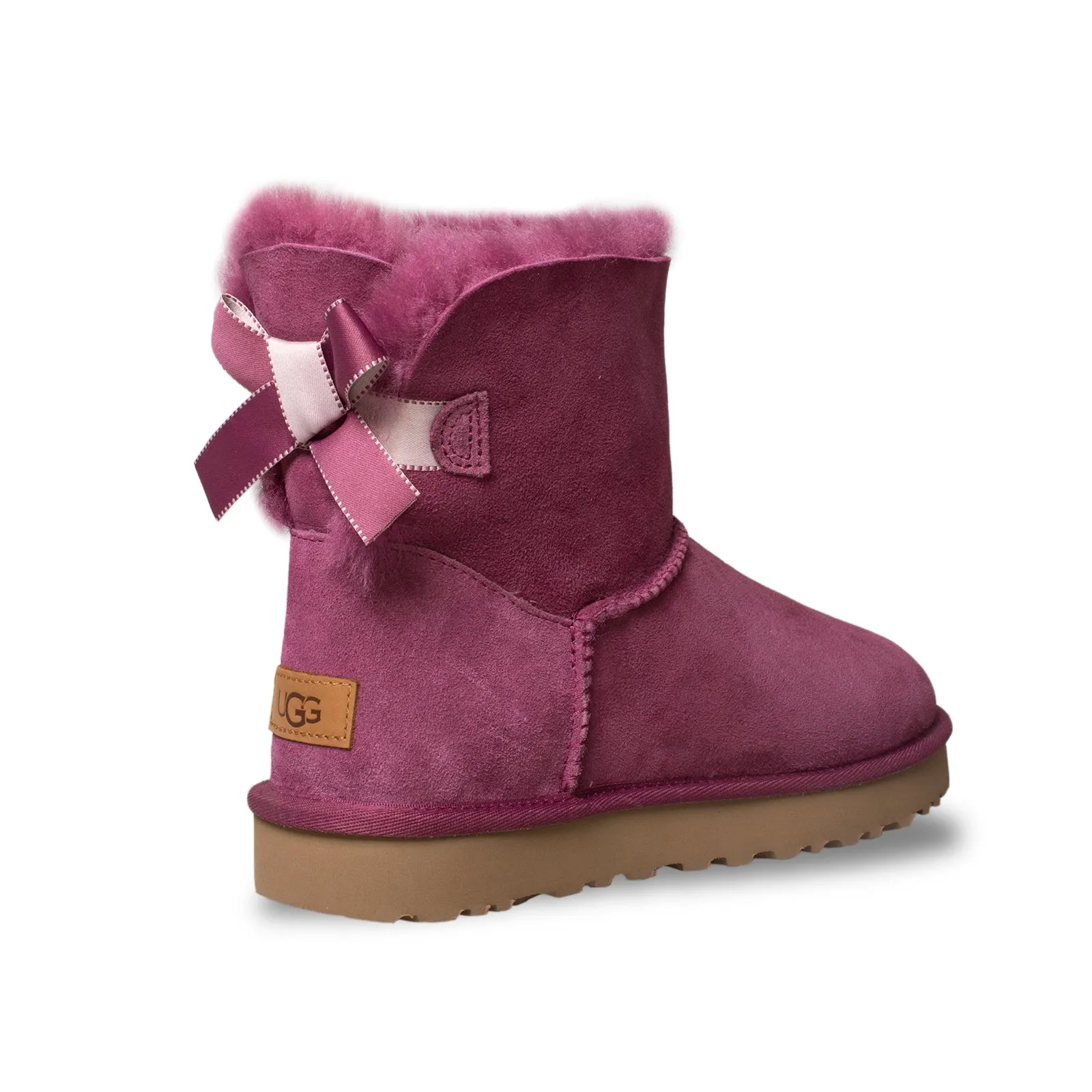 UGG Mini Bailey Bow II Shimmer Bougainvillea Boots - Women's