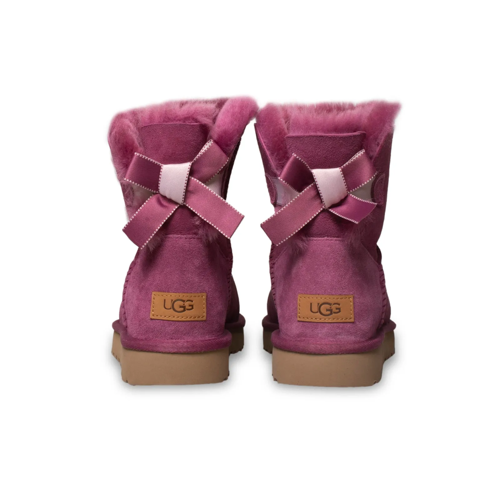 UGG Mini Bailey Bow II Shimmer Bougainvillea Boots - Women's