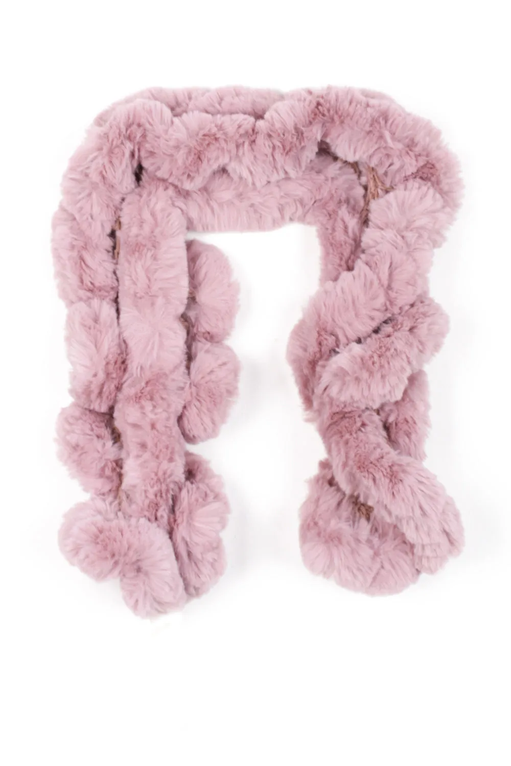 Ultrasoft Faux Rabbit Fur Crochet Twisted Scarf