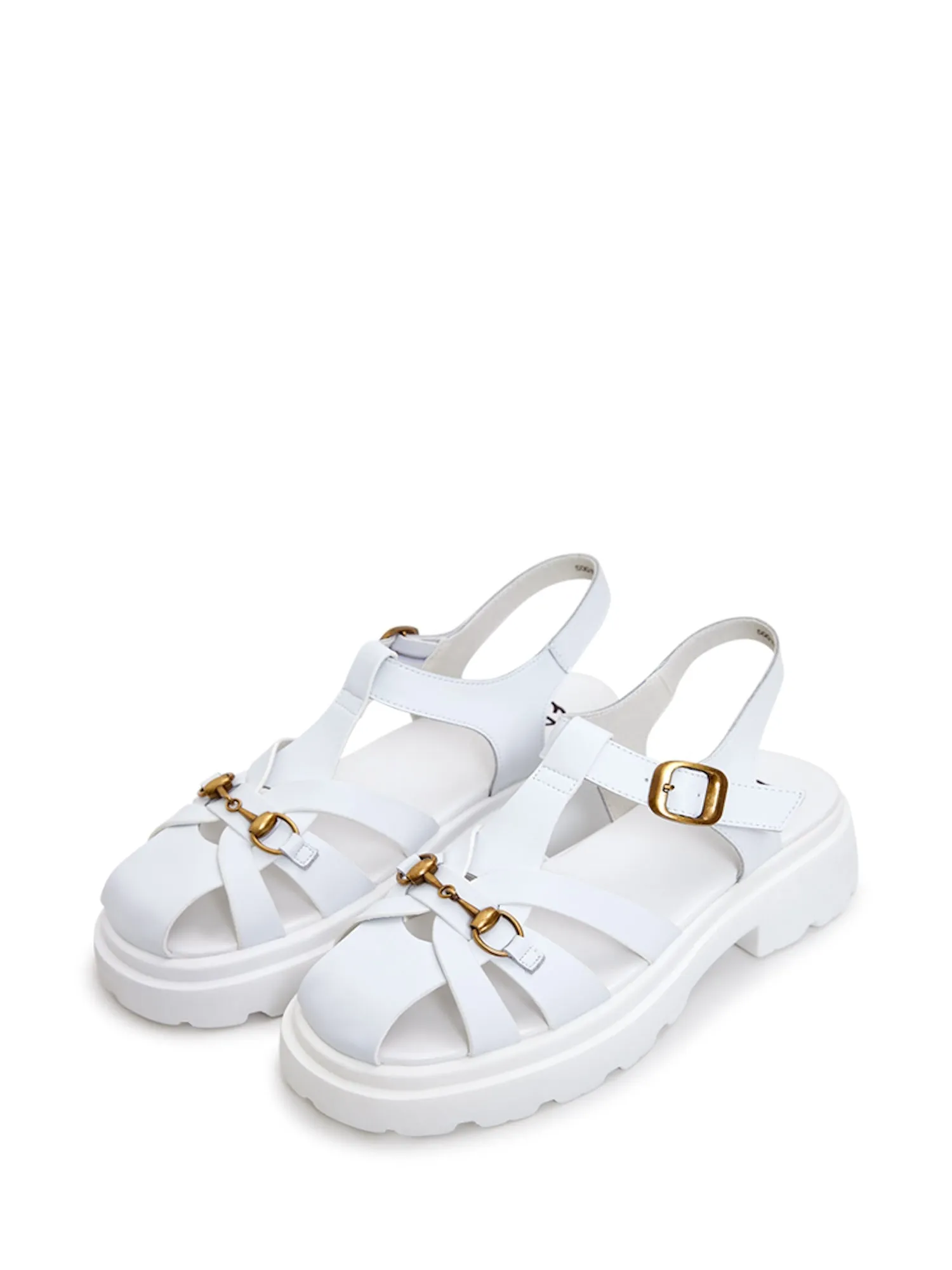 Urban Classic Platform Sandals - White