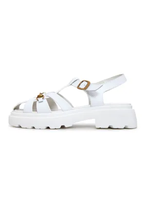 Urban Classic Platform Sandals - White