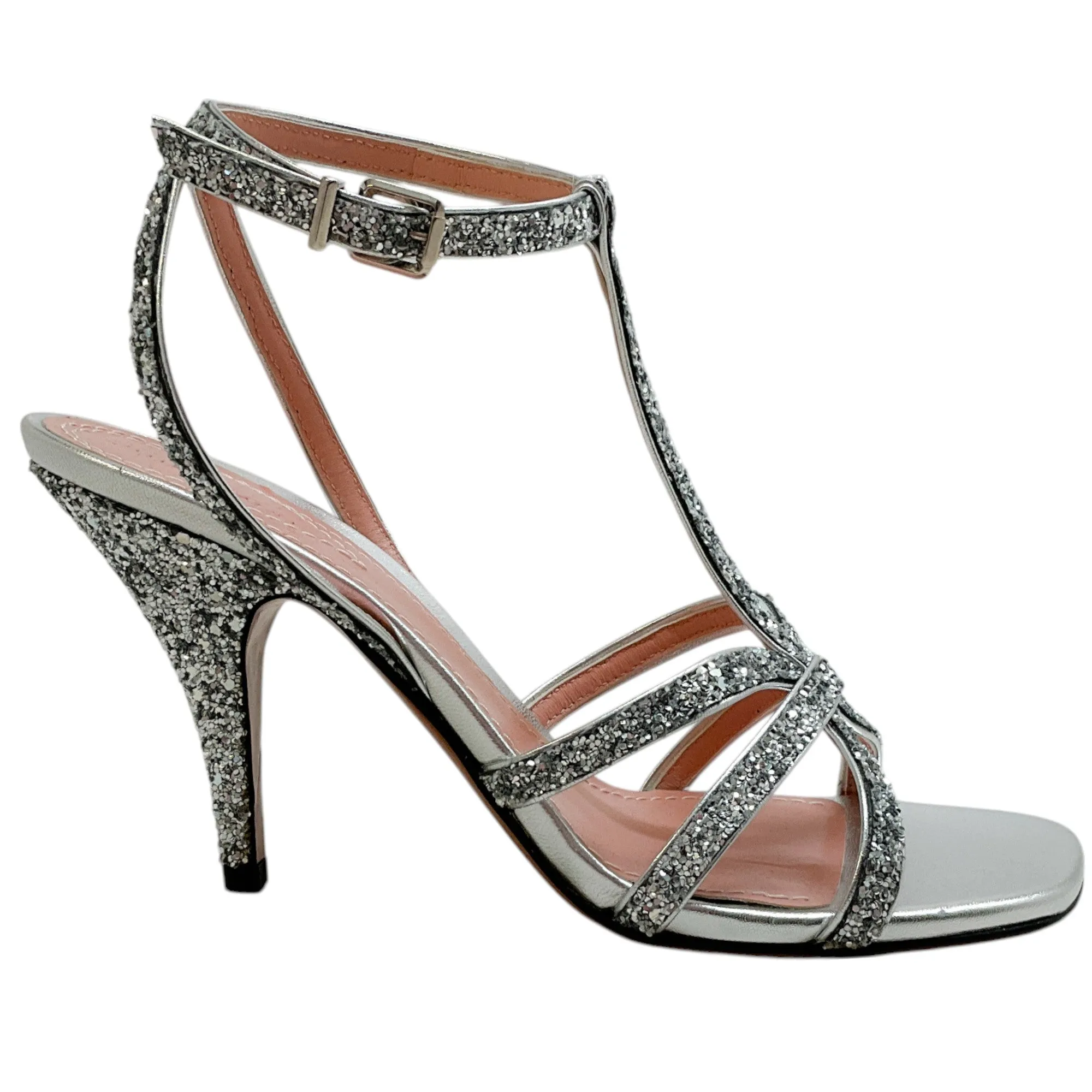 Zimmermann Silver Sequined Aura Sandals